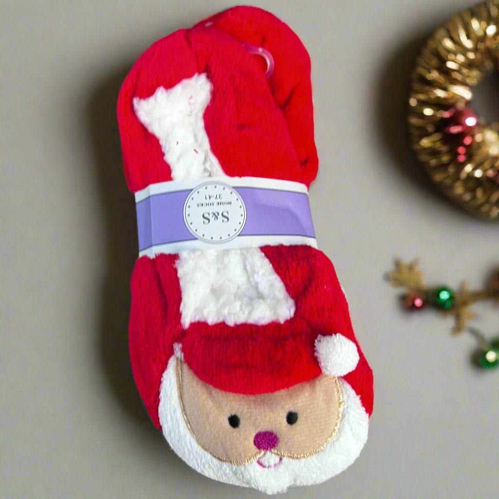 Santa Claus Slipper Socks Christmas Gift