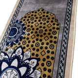Small Anti slip printed Islam prayer mats with shinny surface