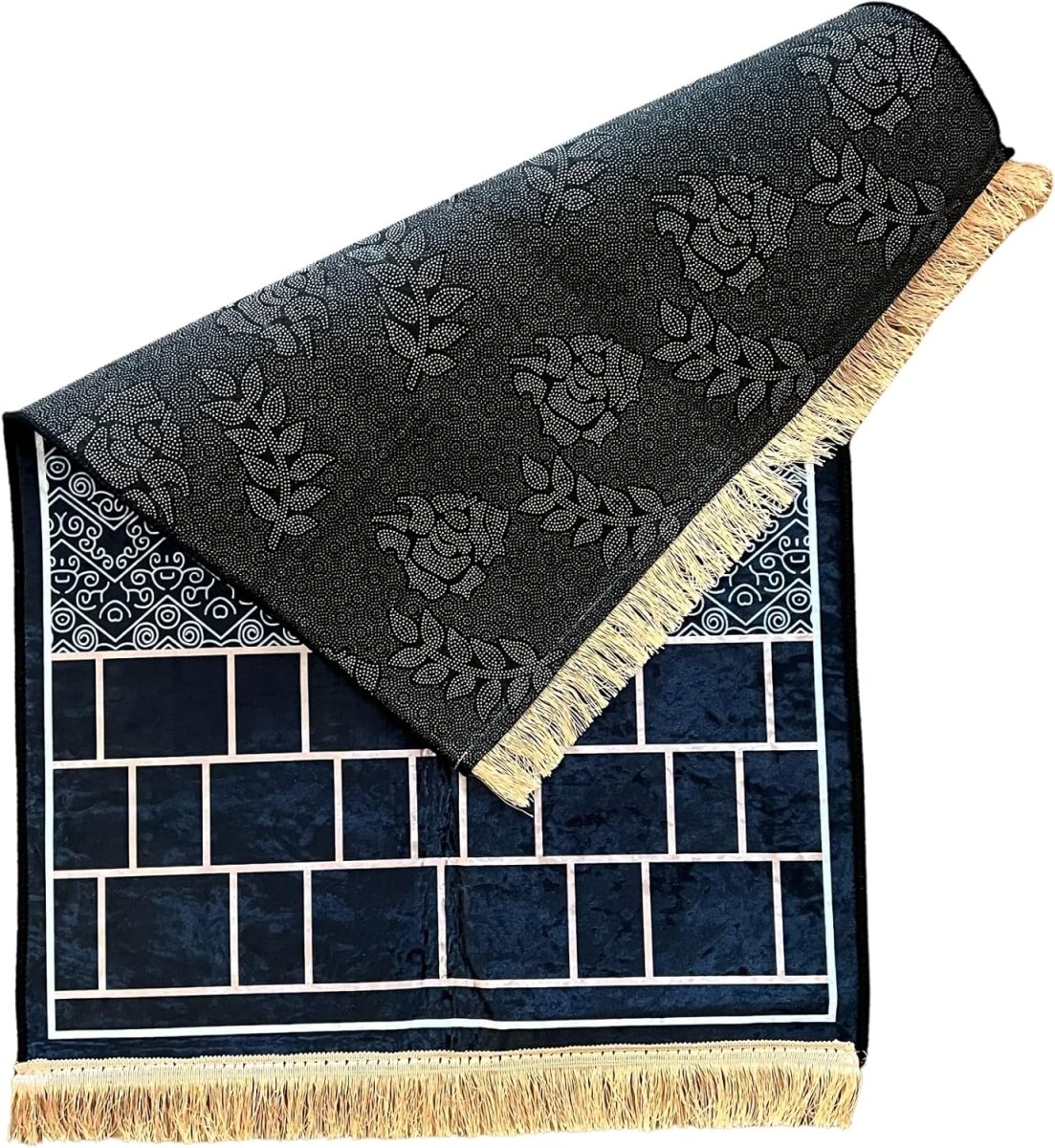Small Anti slip printed Islam prayer mats with shinny surface