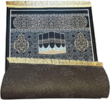 Small Anti slip printed Islam prayer mats with shinny surface