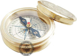 Solid Brass Antique Sundial Compass Kelvin & Hughes London(1917)