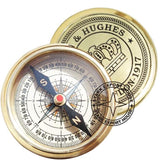 Solid Brass Antique Sundial Compass Kelvin & Hughes London(1917)