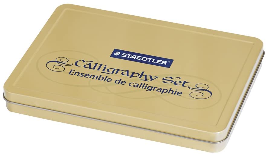STAEDTLER calligraphy pen set, Complete 33 piece tin, ideal for all skill levels