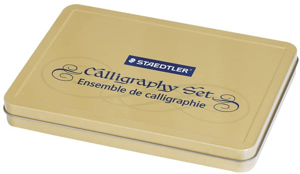 STAEDTLER calligraphy pen set, Complete 33 piece tin, ideal for all skill levels - STLESS