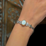 Sterling Silver Bracelet Moonstone Gemstone Bracelete