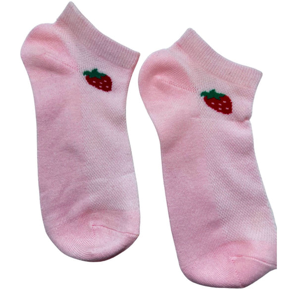 Strawberry Comfortable Cotton Socks - STLESS