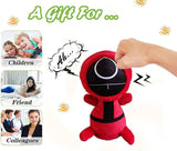 Stress Relief Toys, Electric Anti Stress Punch Me Plush Doll Squid Game