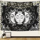Sun And Moon Tapestry Psychedelic Background