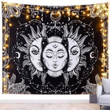 Sun And Moon Tapestry Psychedelic Background