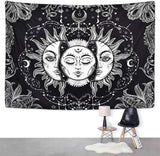 Sun And Moon Tapestry Psychedelic Background