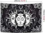 Sun And Moon Tapestry Psychedelic Background