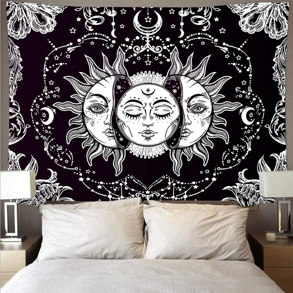 Sun And Moon Tapestry Psychedelic Background