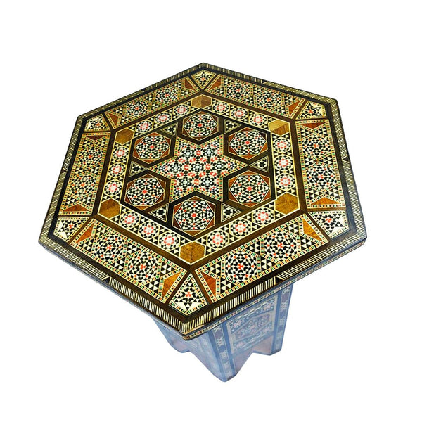 Table Octagonal Syrian With Mosaic Inlay - STLESS