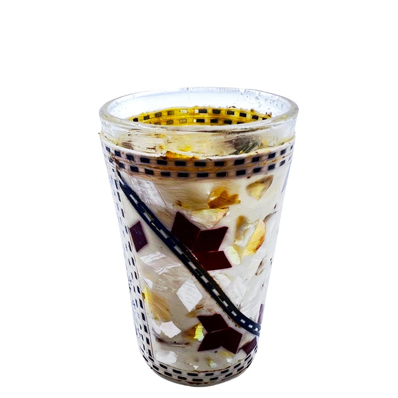 Tea Glass Mosaic Mother Pearl Mosaics