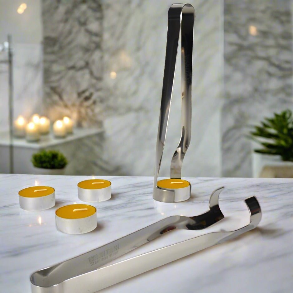 Tealight Steel Tongs with 5 Candles