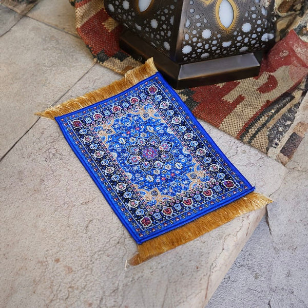 Traditional High Quality Mouse Pad Rug Blue