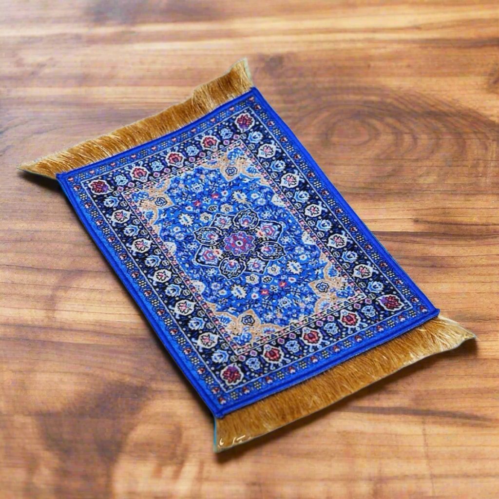 Traditional High Quality Mouse Pad Rug Blue