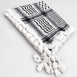 Traditional Palestinian Keffiyeh – Black & White