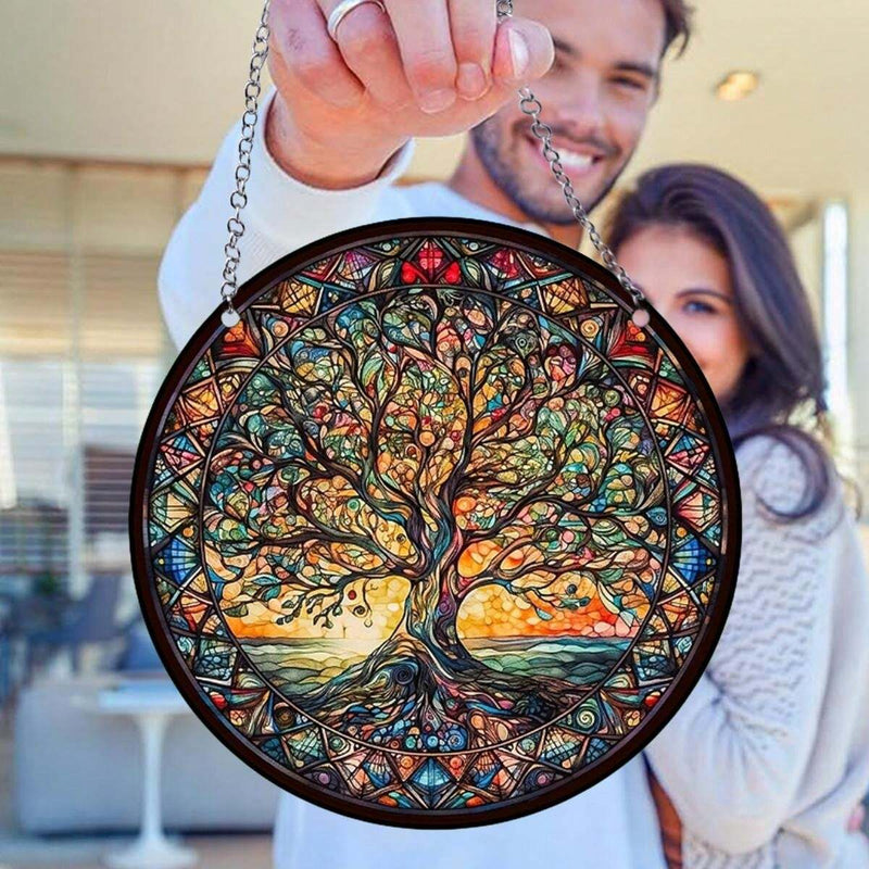 Tree Of Life Stained Suncatcher