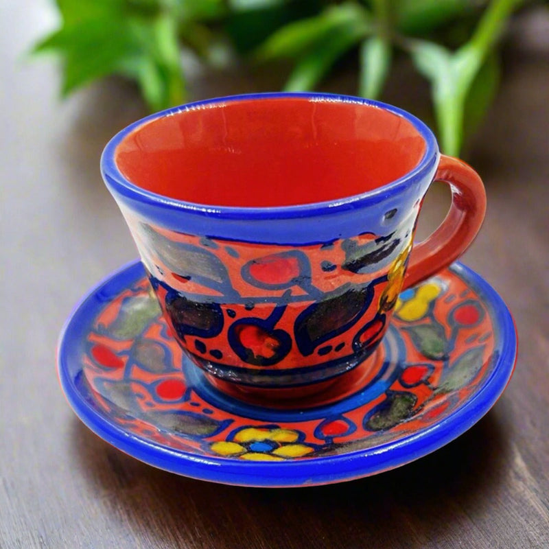 Turkish Coffee Ceramic Floral