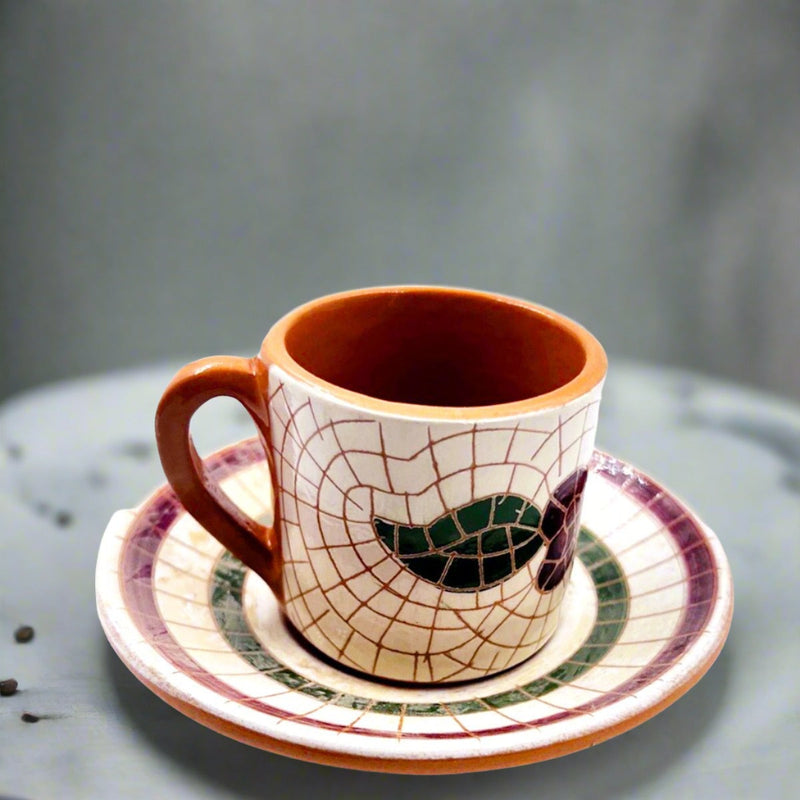 Turkish Coffee Cup Handcrafted Mosaics