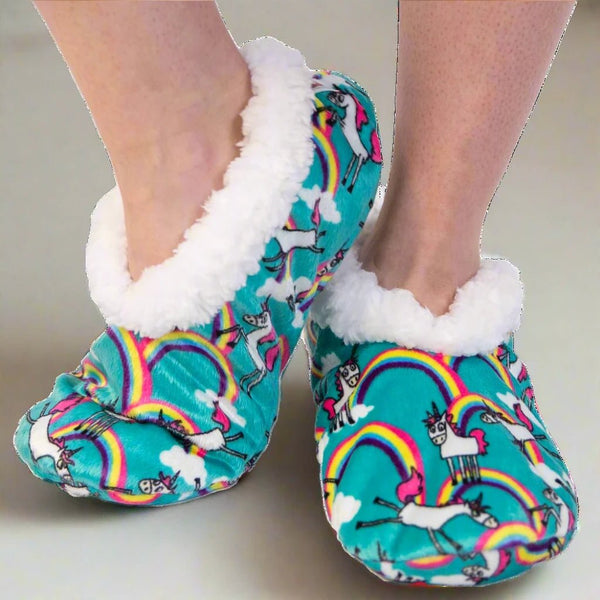 Unicorn Fuzzy Feet Slipper Fur