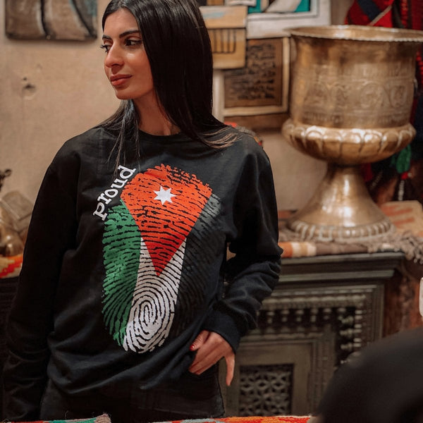 Unisex Jordanian Flag Hoodie Sweatshirt - هودي علم الاردن