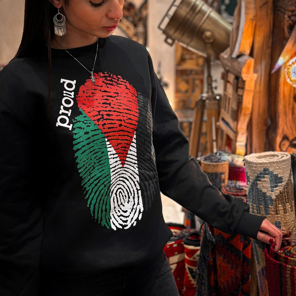 Unisex Palestainan Flag Hoodie Sweatshirt - هودي علم فلسطين