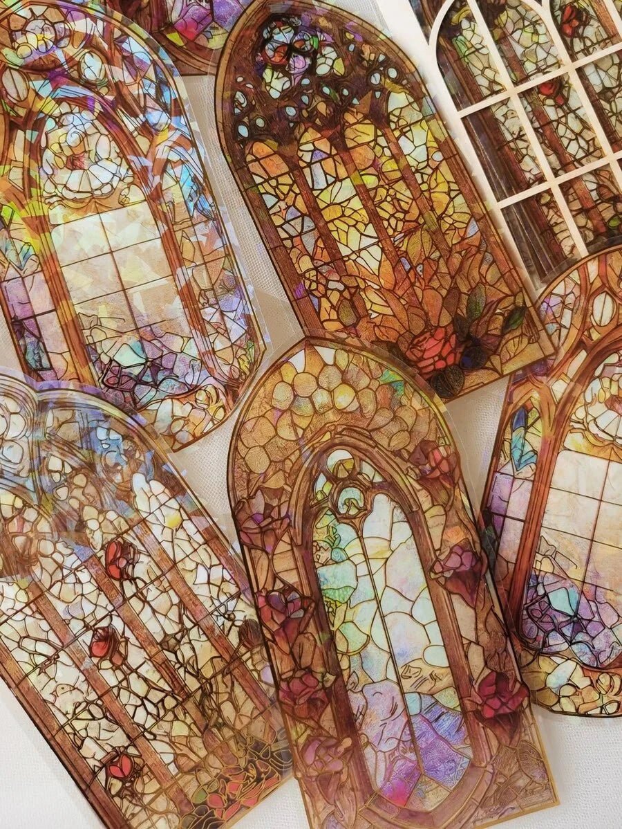 Vintage European-style Sun Catcher Stickers