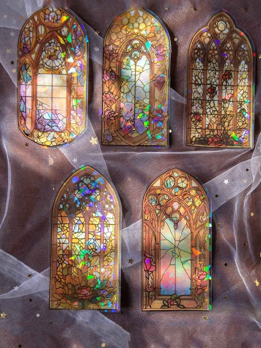 Vintage European-style Sun Catcher Stickers