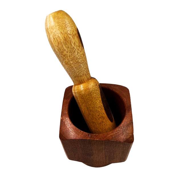 Wooden Mortar Pounder