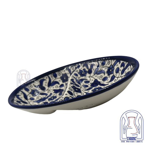 Hebron ceramic pottery Pan Divided Plate