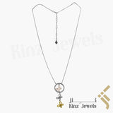 Sterling Silver Three Butterfly Necklace Gold Vermeil