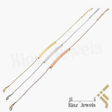 Personalized Silver Bracelet Gold Vermeil
