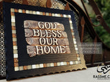 Wooden God Bless Our Home Decorative Wall Sign Art