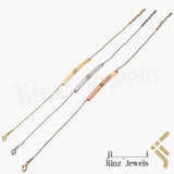 Personalized Silver Bracelet Gold Vermeil