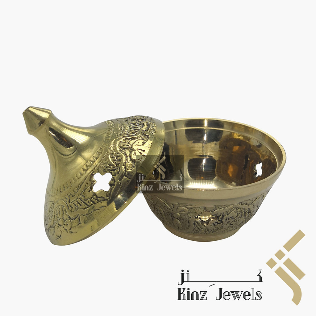 Personalized Solid Brass Indian Incense Burner