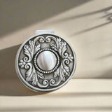 Personalized Vintage Jewelry Box High Quality Alloy Antique Velvet Small Round