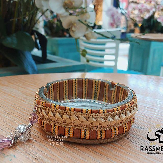 Handcrafted Ashtray Cover with Ashtray Glass - Free Engraving