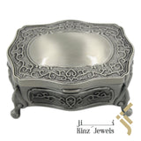 Personalized Vintage Jewelry Box High Quality Alloy Antique Velvet Fancy
