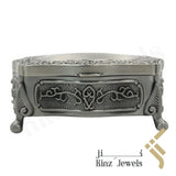 Personalized Vintage Jewelry Box High Quality Alloy Antique Velvet Fancy