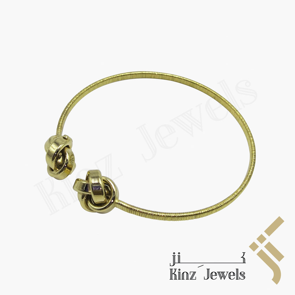 Premium Adjustable Silver Bracelet Gold Vermeil Knots