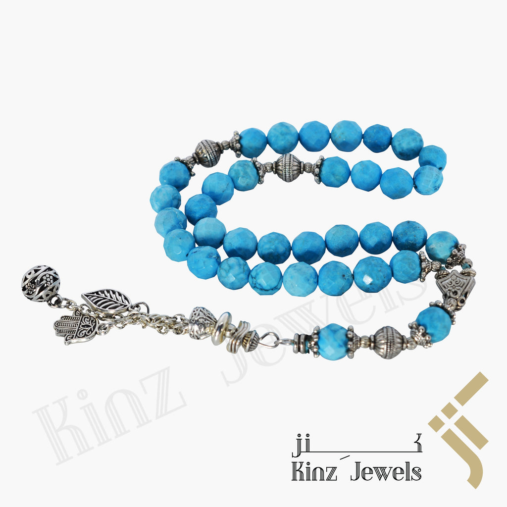 Kinz Prayer Beads Laser Cut Turquoise