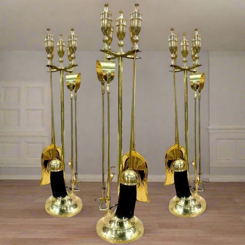 Fireplace Tools Sets Brass Handles Wrought