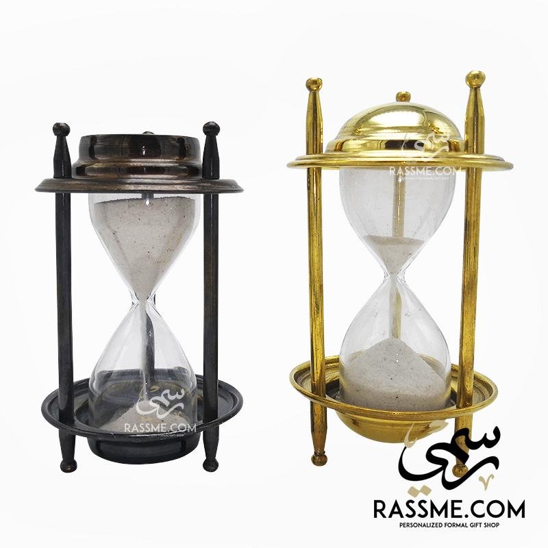 Mini Hourglass Solid Brass Indian Sand Clock - Free Engraving