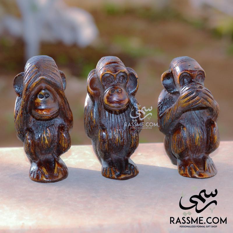 Wooden Wisdom Three Monkeys