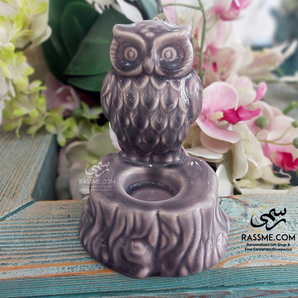 Owl Ceramic Candle Holder