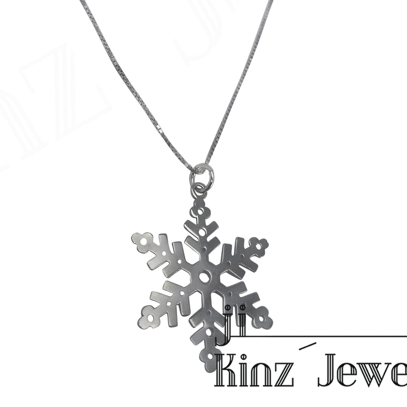Sterling Silver Snowflake Necklace