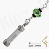 Kinz Silver Car Mirror Hanging or Keychain Mint Glass Protective Capsule - The Throne Verse