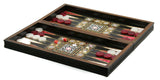 Wooden Backgammon and Chess with Stones, chips and dice